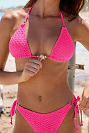 Conjunto de bikini rosa All Talk