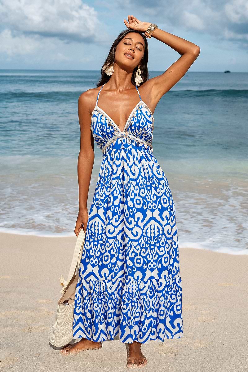 Open Secret Abstract Midi Dress