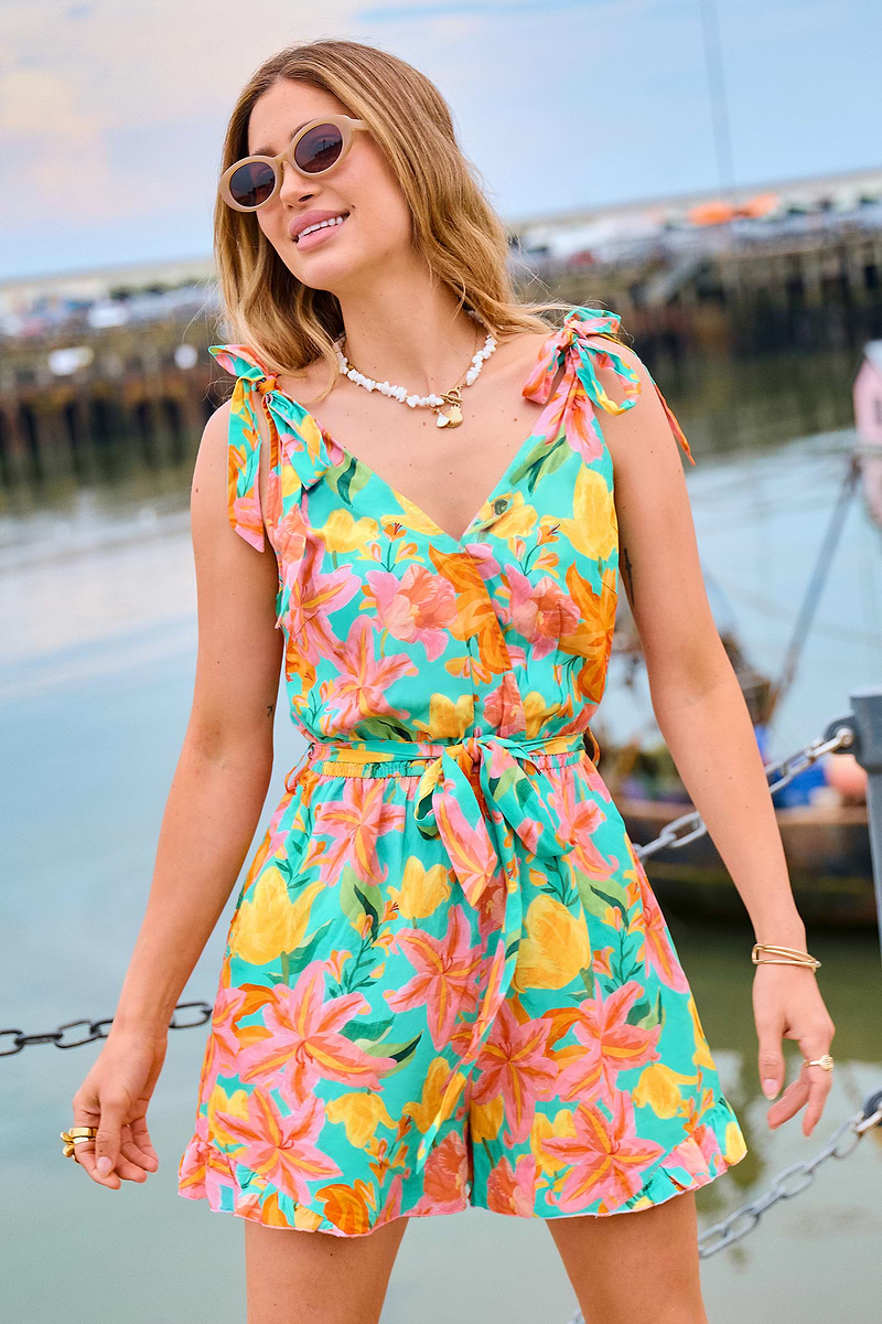 Petal Season Floral Romper