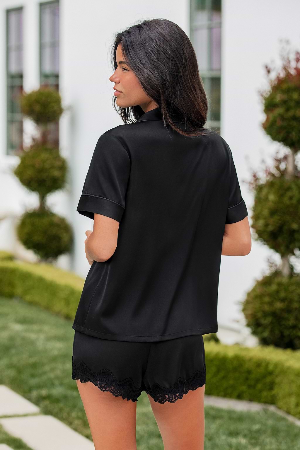 Wind Down Black Pajama Set