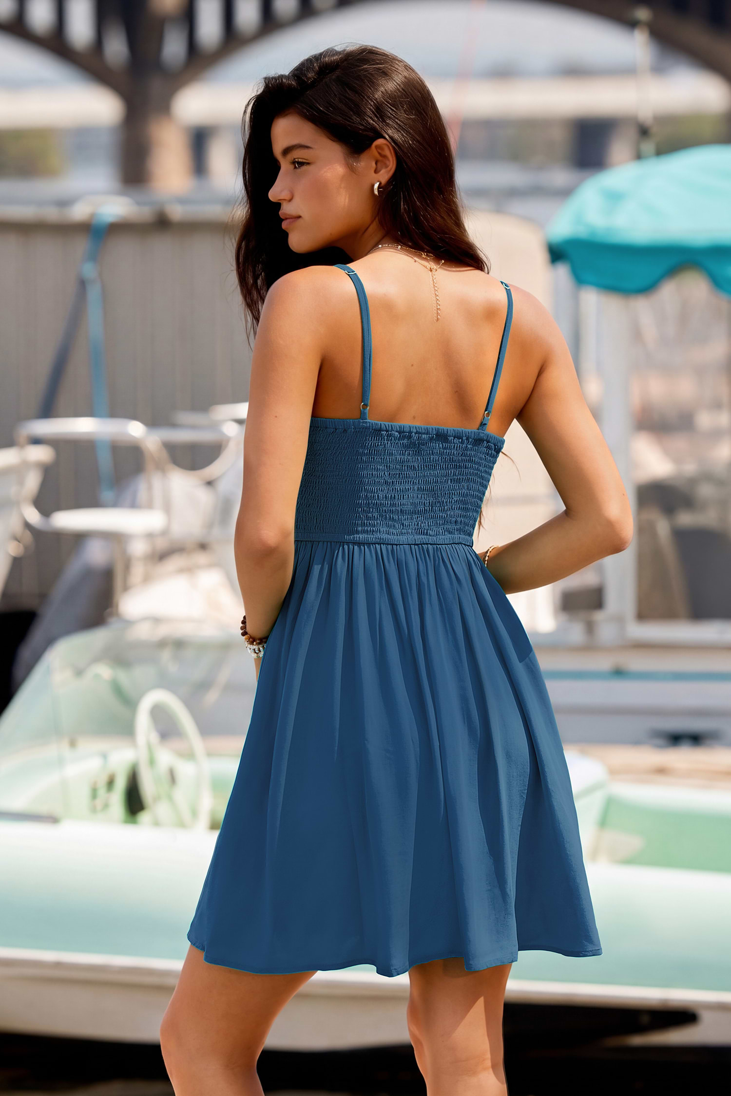 After the Show Blue Mini Dress
