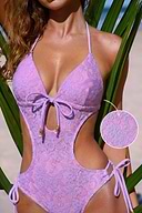 Good Kind of Trouble Purple Monokini Swimsuit