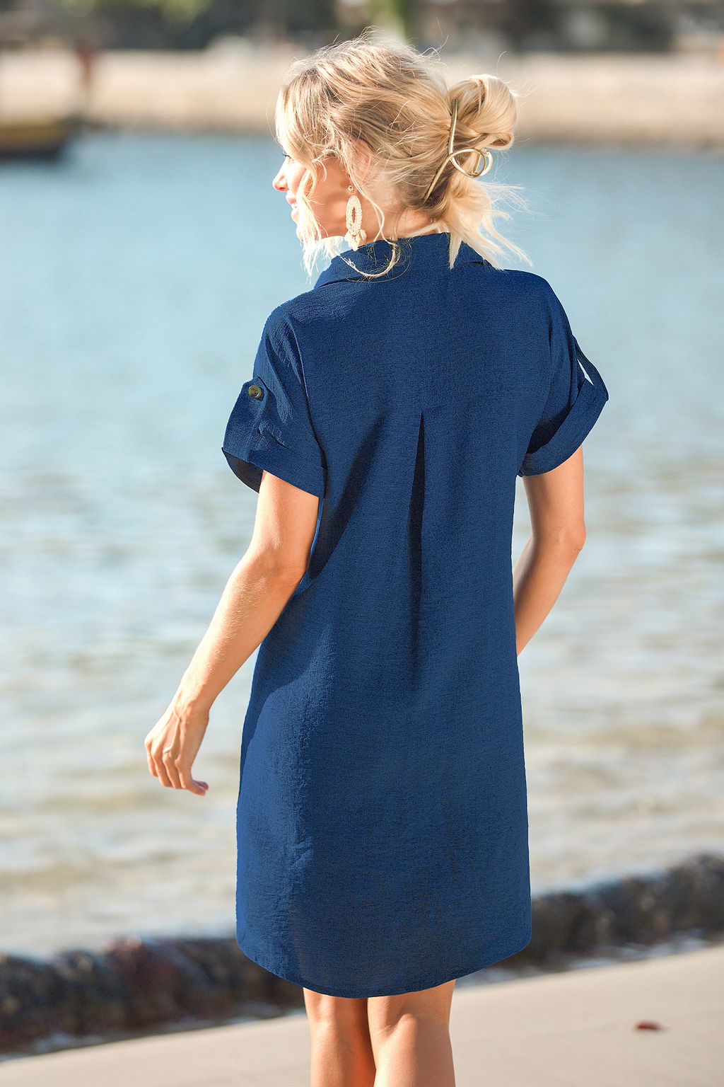 Feel at Ease Blue Mini Dress
