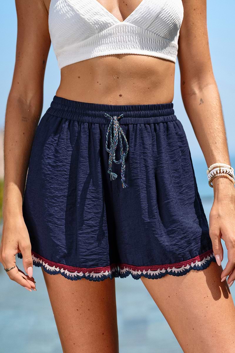 Beachfront Brunch Blue Shorts