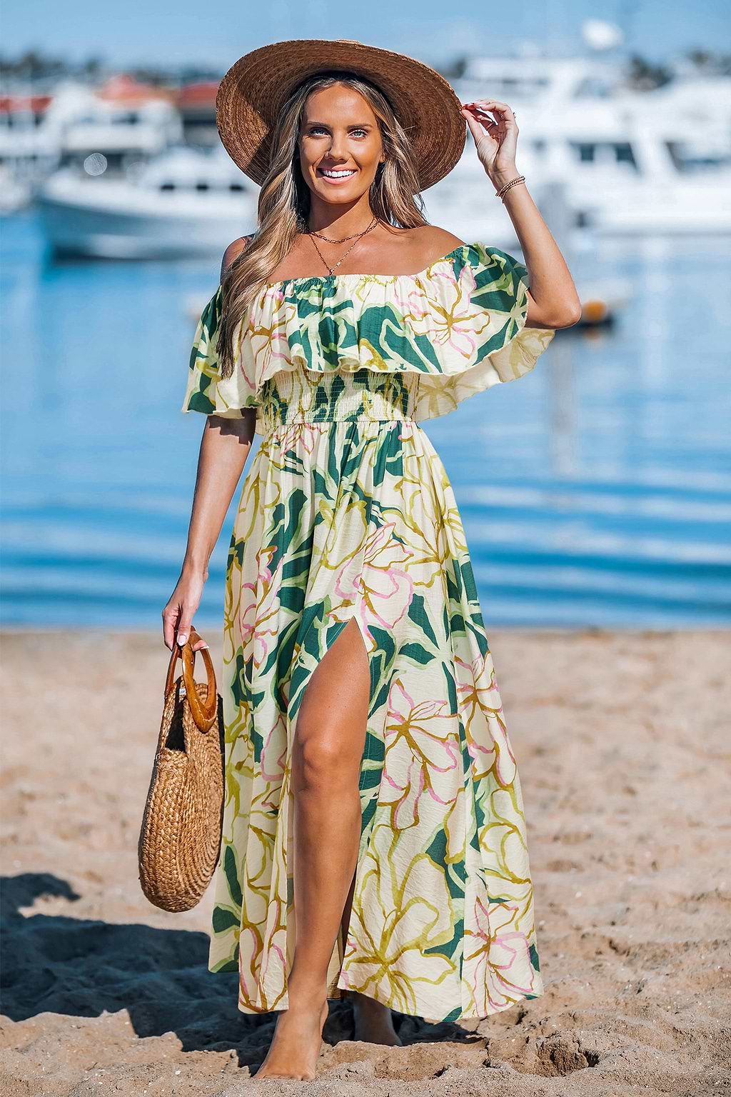 Chasing Sunsets Floral Maxi Dress