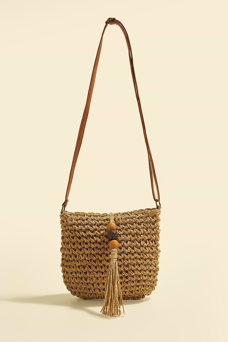 Bolso bandolera de paja Weekend Tide