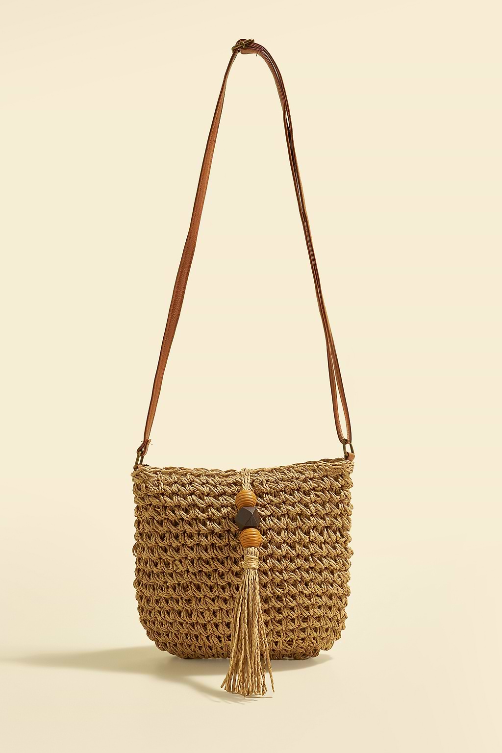 Weekend Tide Straw Crossbody Bag