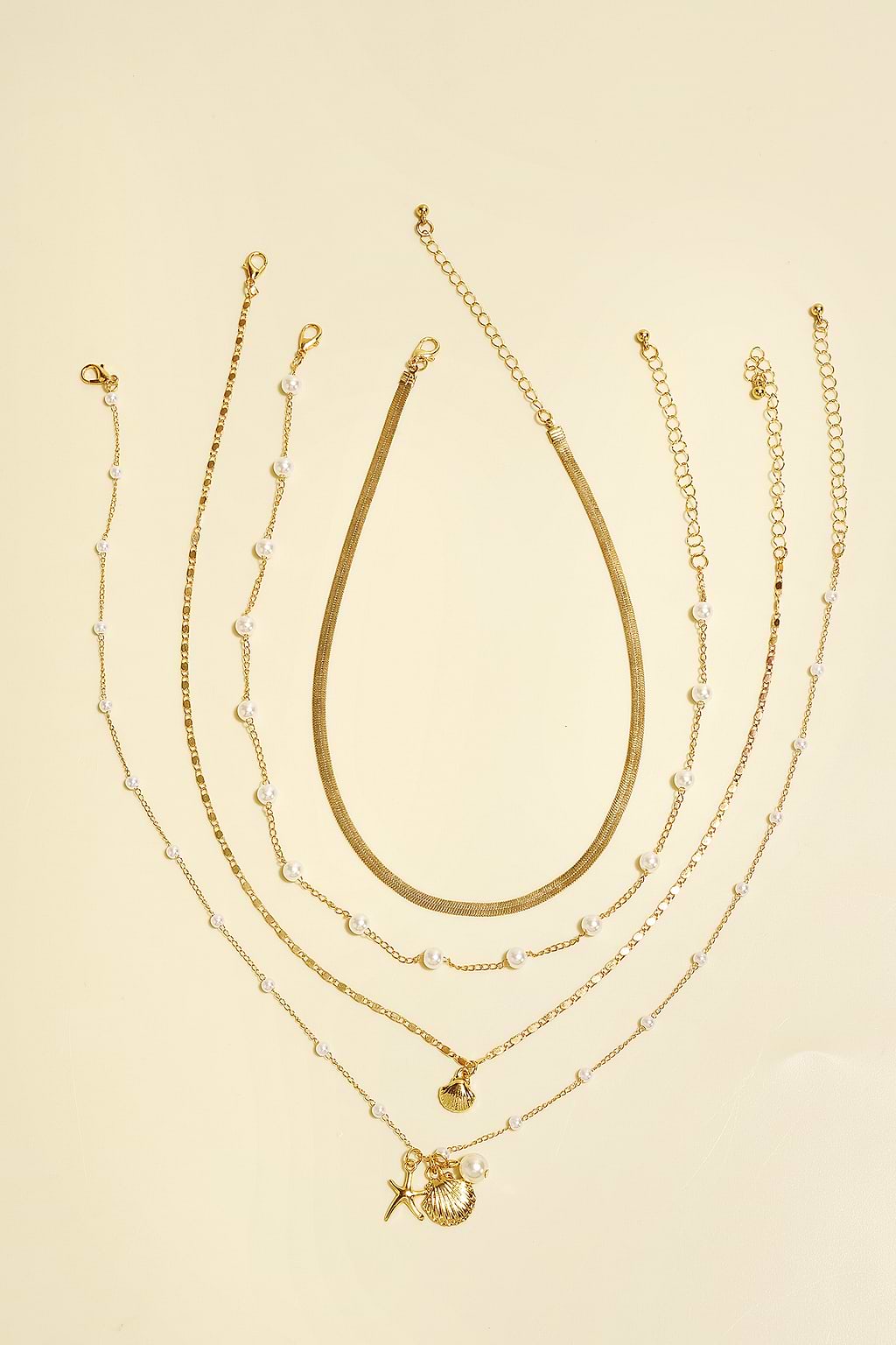 Coast Is Clear Gold-Tone Necklace Set
