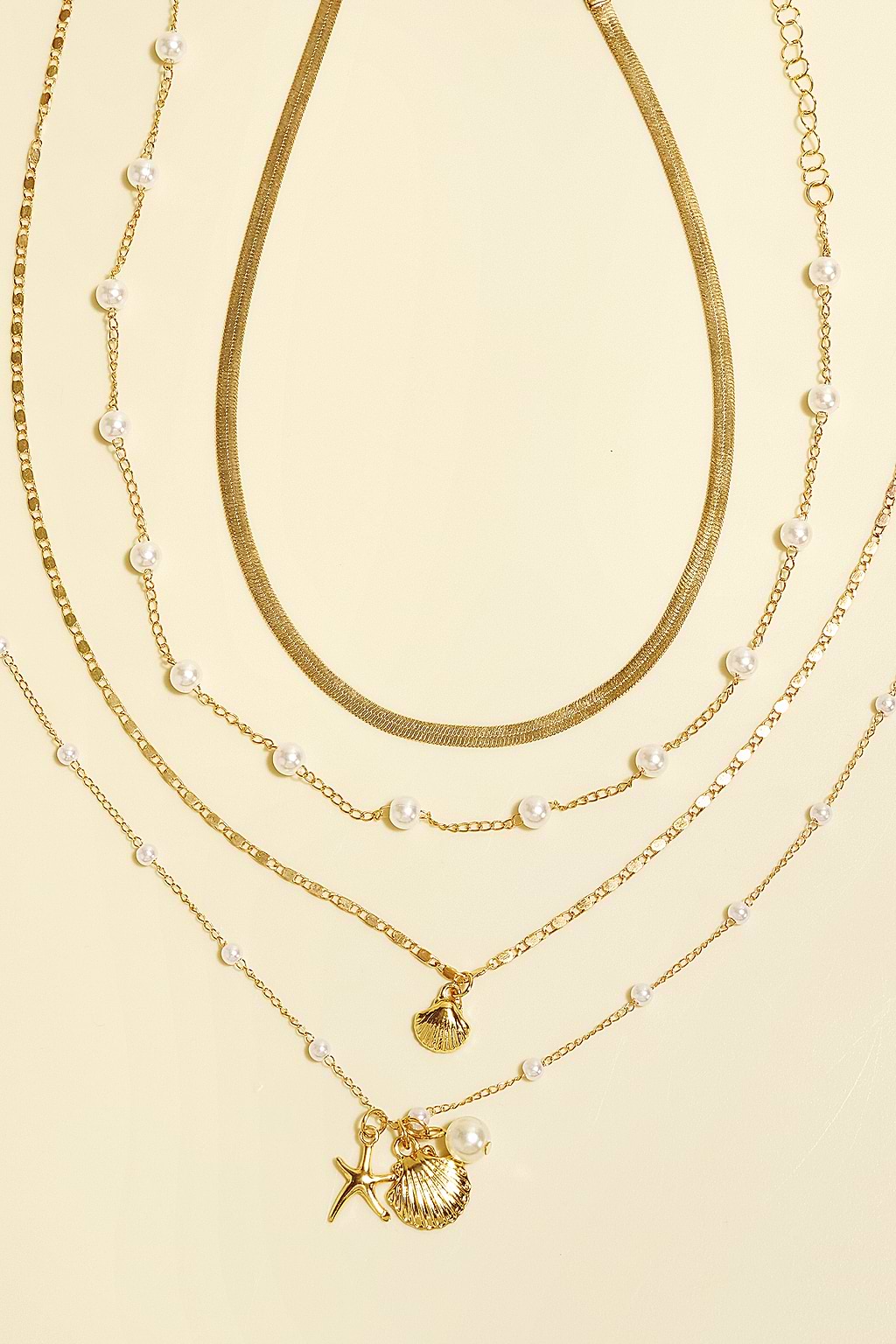 Coast Is Clear Gold-Tone Necklace Set