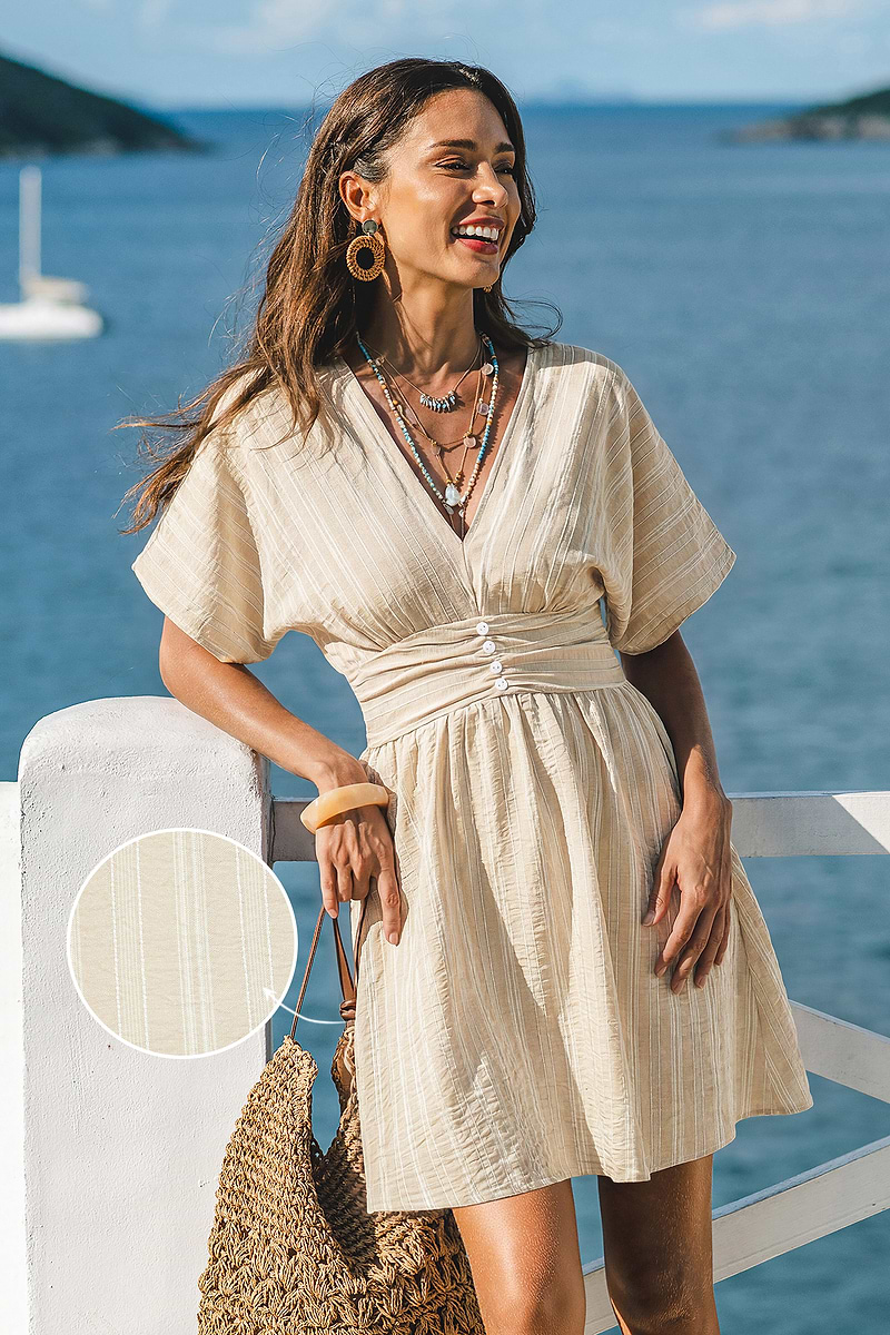 Montego Mood Striped Mini Dress