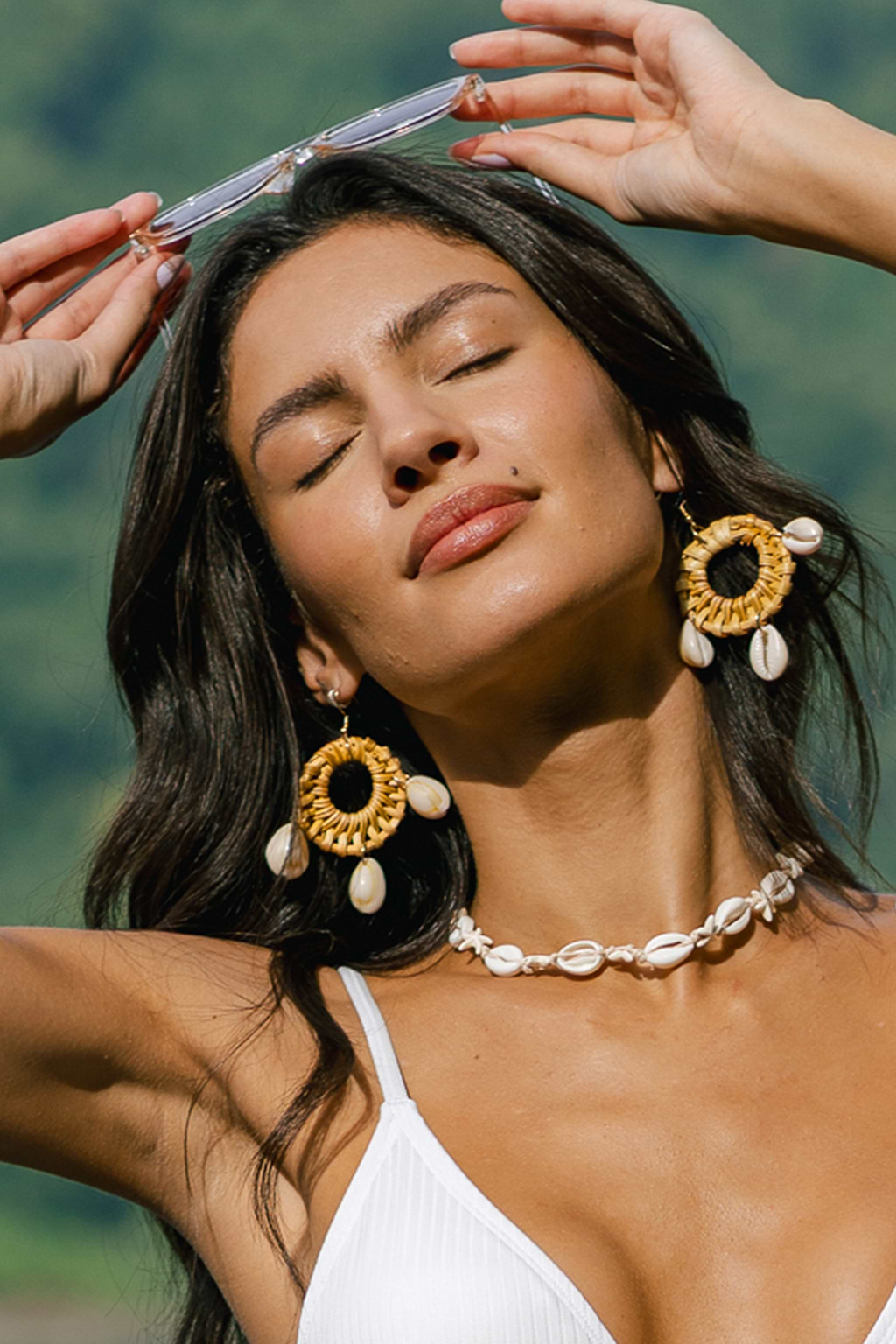Sunset Detour schelp oorbellen set