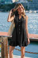 Nothing Extra Black Mini Dress