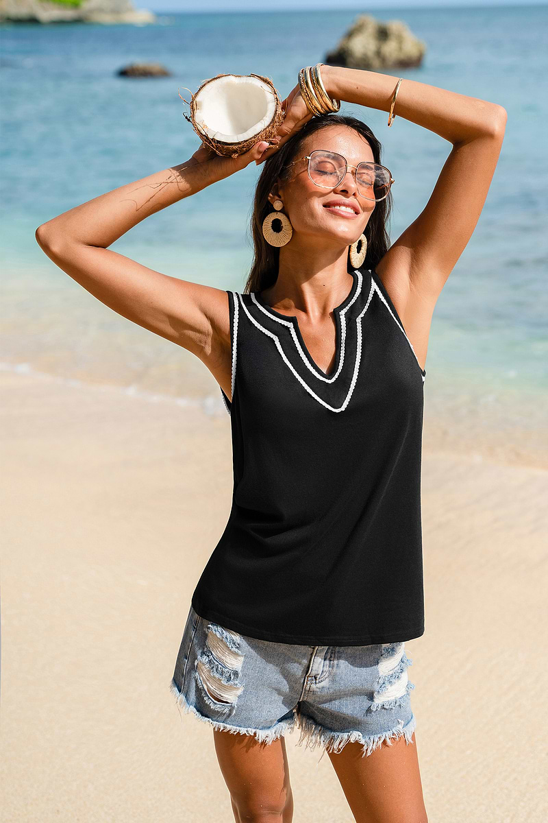 Off the Beach Black Top