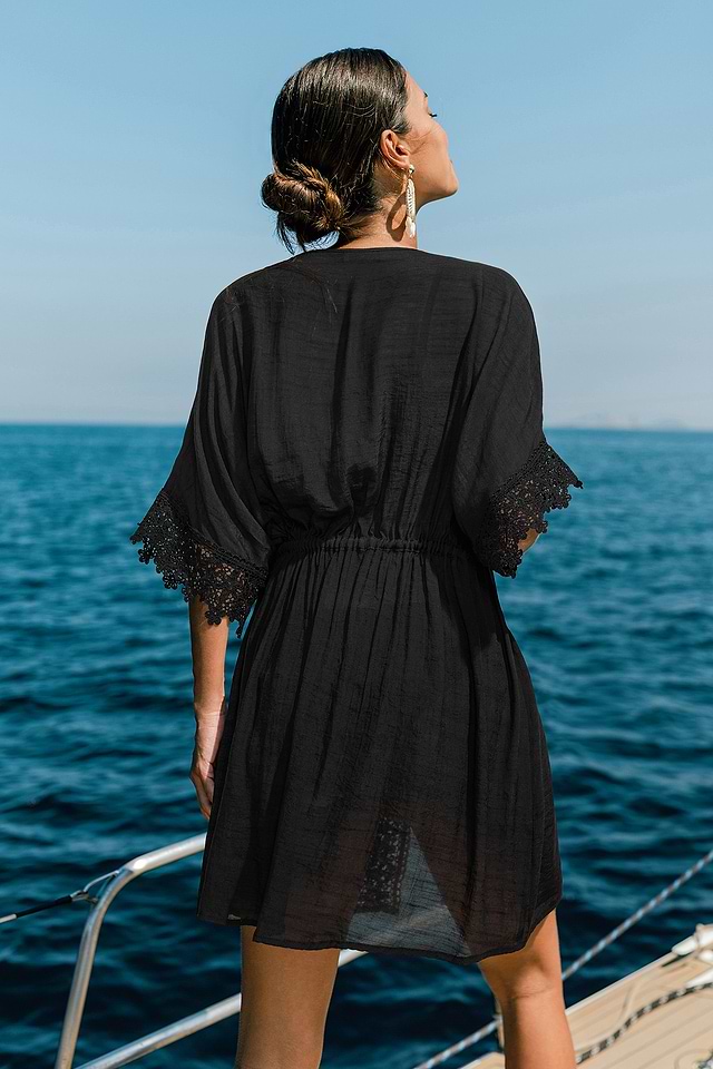 black cover up for dress So Fresh Cover-Up Mini Alexander Wang Textured Logo Color:Natural shop_the_look Cleo This bell