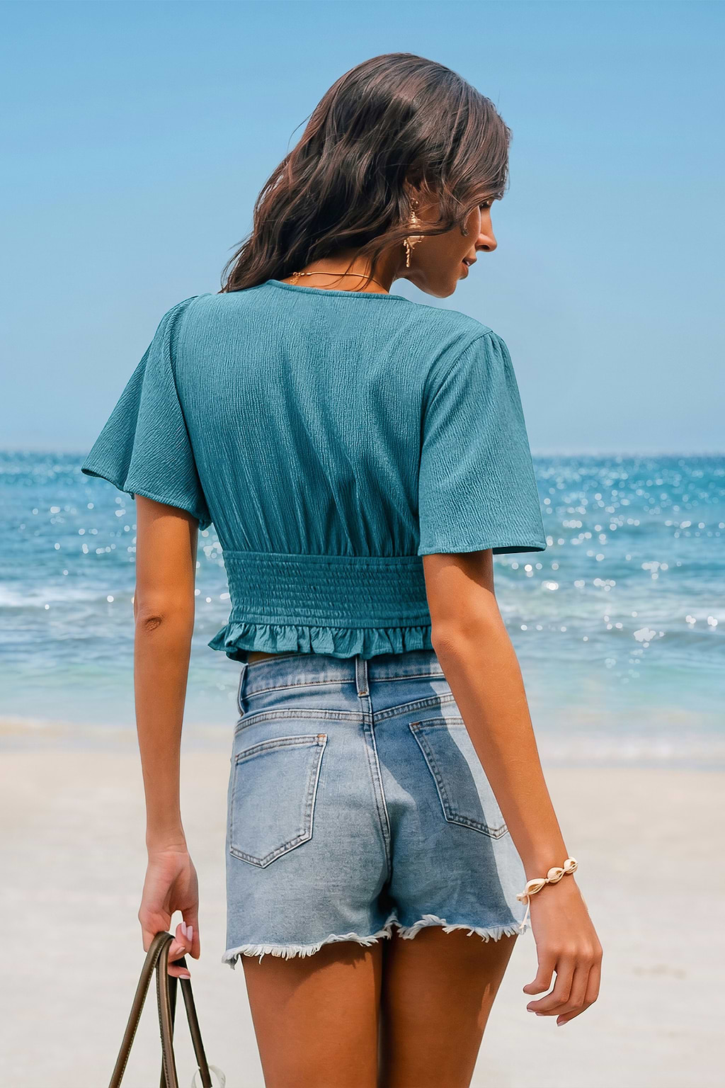 Weekend Agenda Blue Top