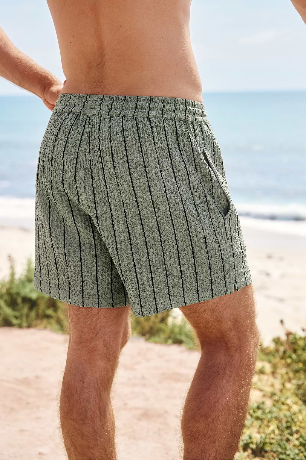 Pantaloncini da bagno a righe Boardwalk Bound