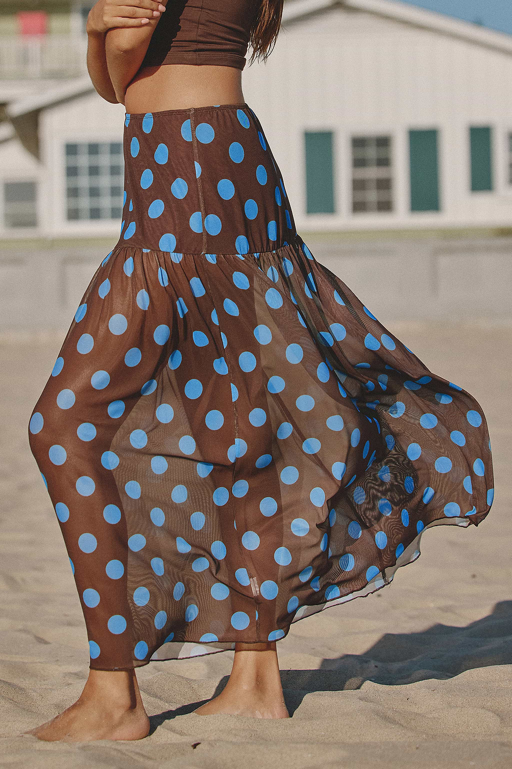 Golden Hour Photo Polka Dot Cover-Up Sarong