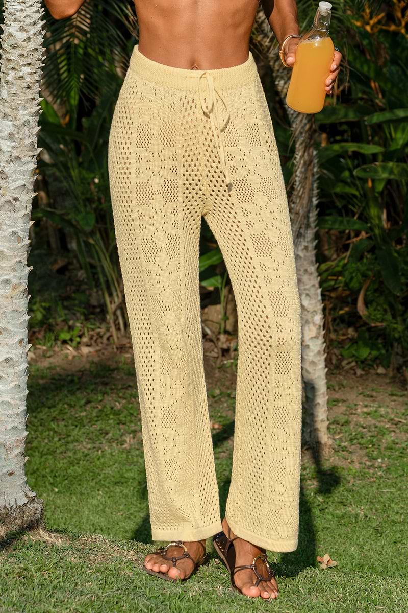 Sea for Yourself Yellow Cover-Up Trousers