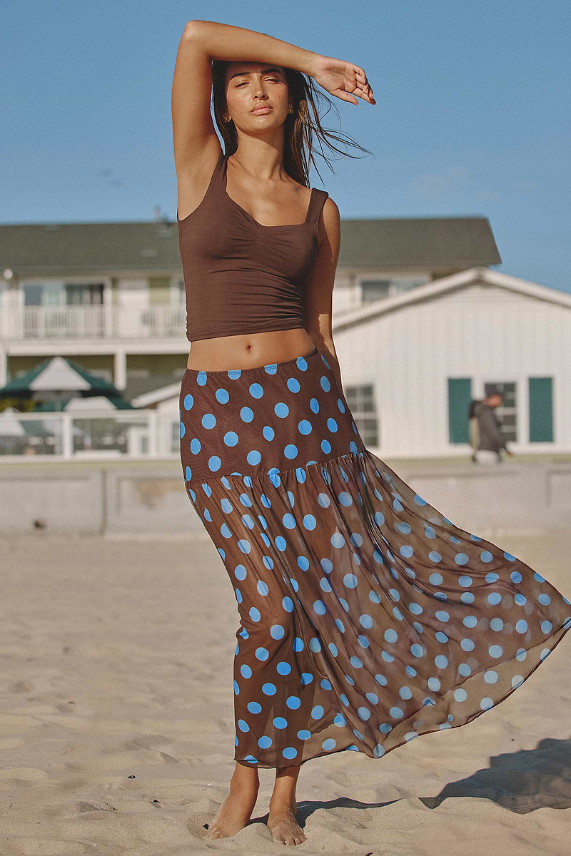 Golden Hour Photo Polka Dot Cover-Up Sarong