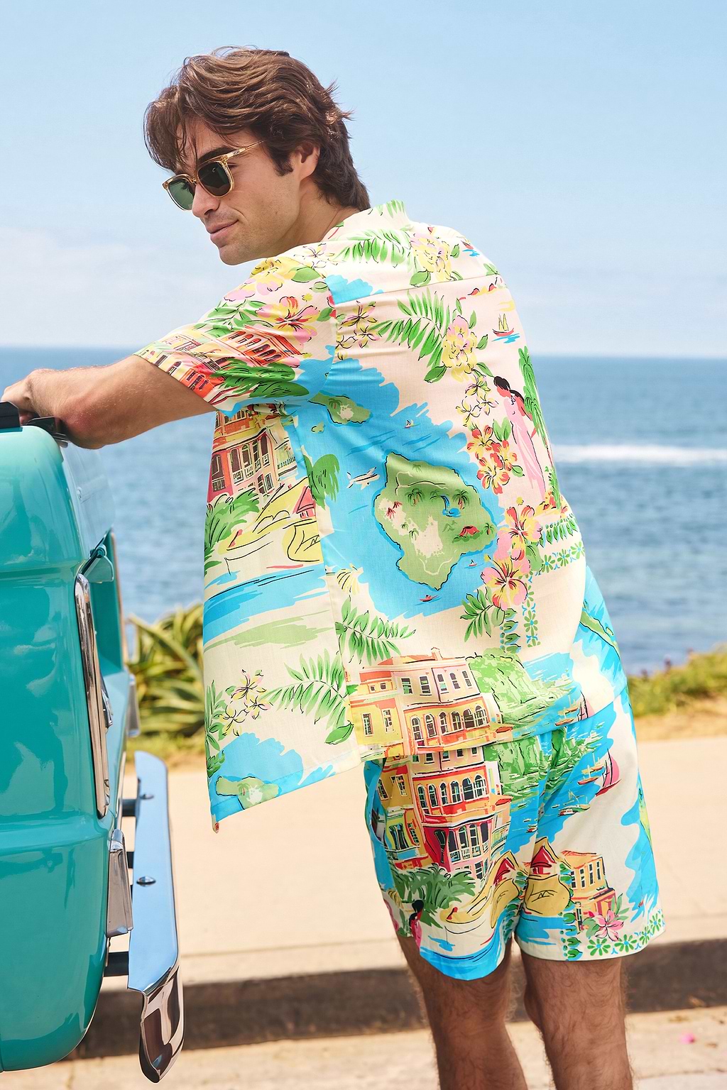 Scenic Route Tropical Board Shorts