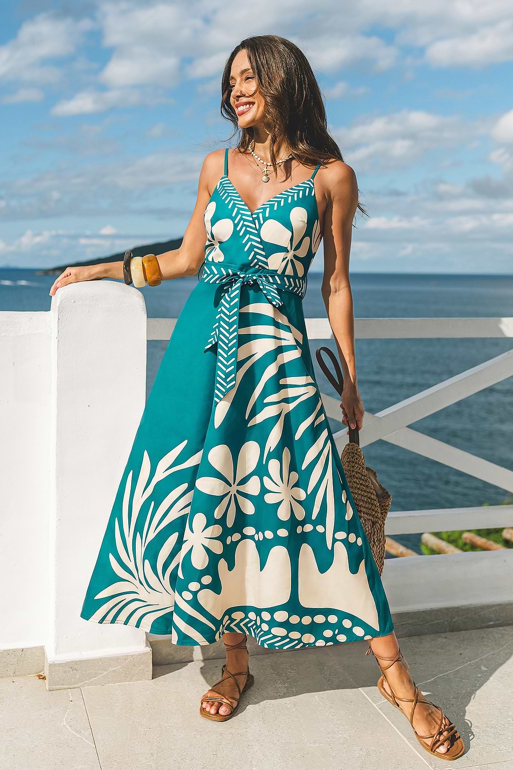 Road Trip Tropical Maxi Dress
