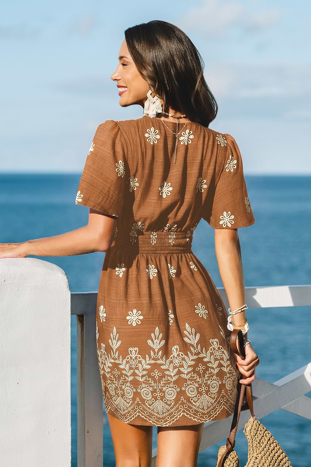 Bella Rose Floral Mini Dress