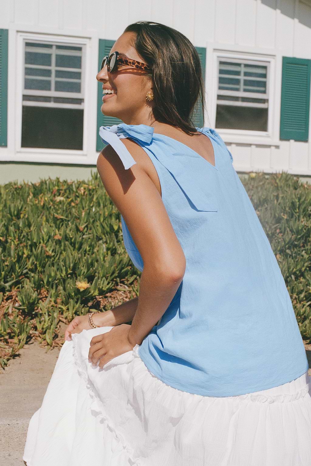 Lost Track of Time Blue Top