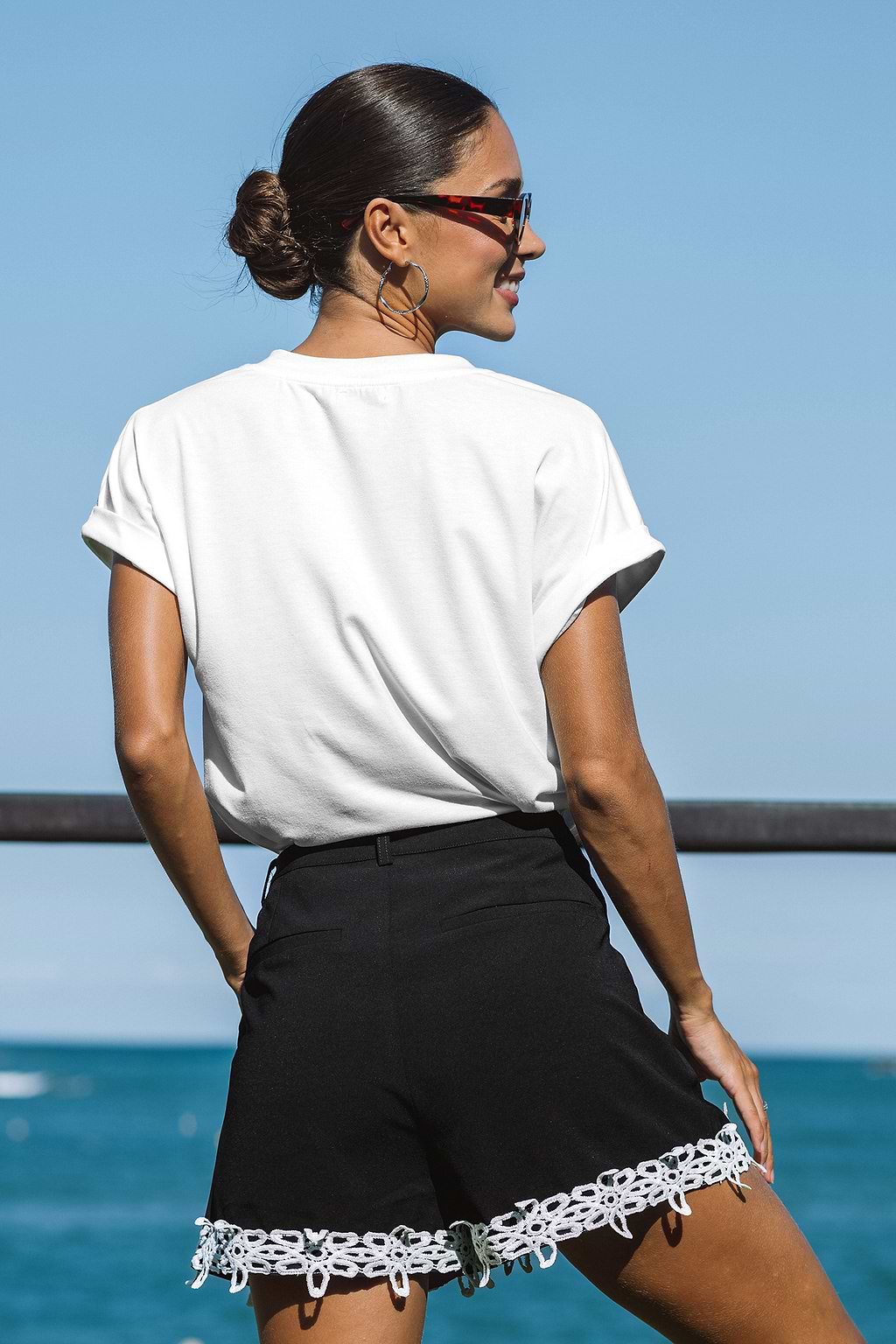 New Spin White Tee