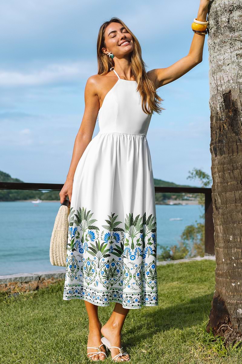 Abito midi floreale Daydream Believer
