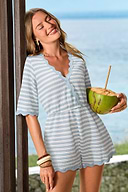 Sandy State of Mind Stripe Cover-Up Romper