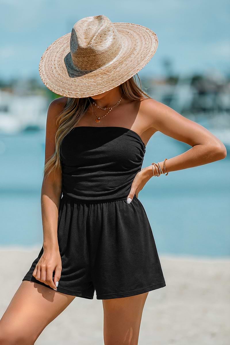 On Purpose Black Playsuit