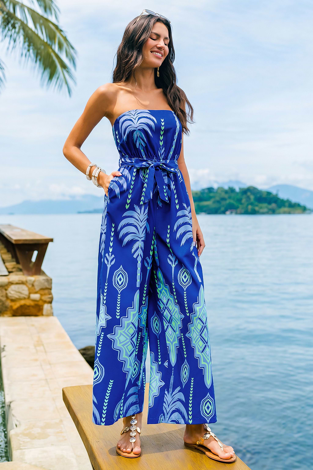 Fresh Cut Flowers Boho Jumpsuit