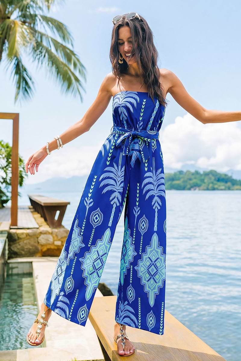 Fresh Cut Flowers Boho Jumpsuit