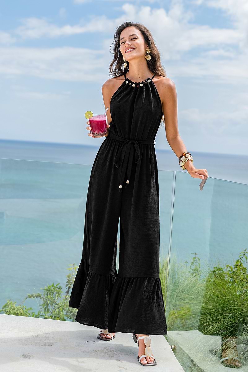 Good Weather Black Jumpsuit