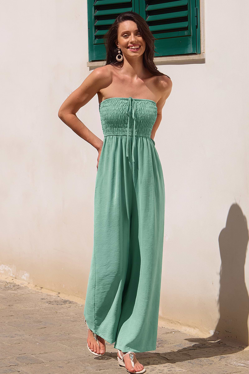 Ontspannende groene jumpsuit