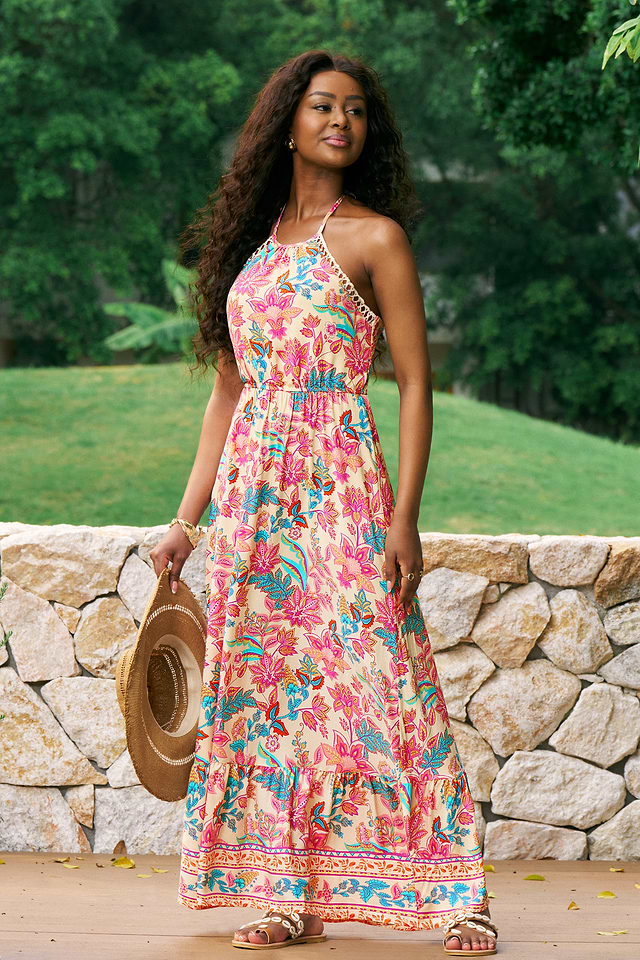 non-floral clean-lined maxi dresses brands Women Floral Maxi Free Dress People Dupes Sexy Sleeveless Backless A-Line  Long Flowy Dress FP Dup ES Back Cut Out Spaghetti Strap Flower Summer Beach  Sundress Spring Wedding Guest Dress at Amazon