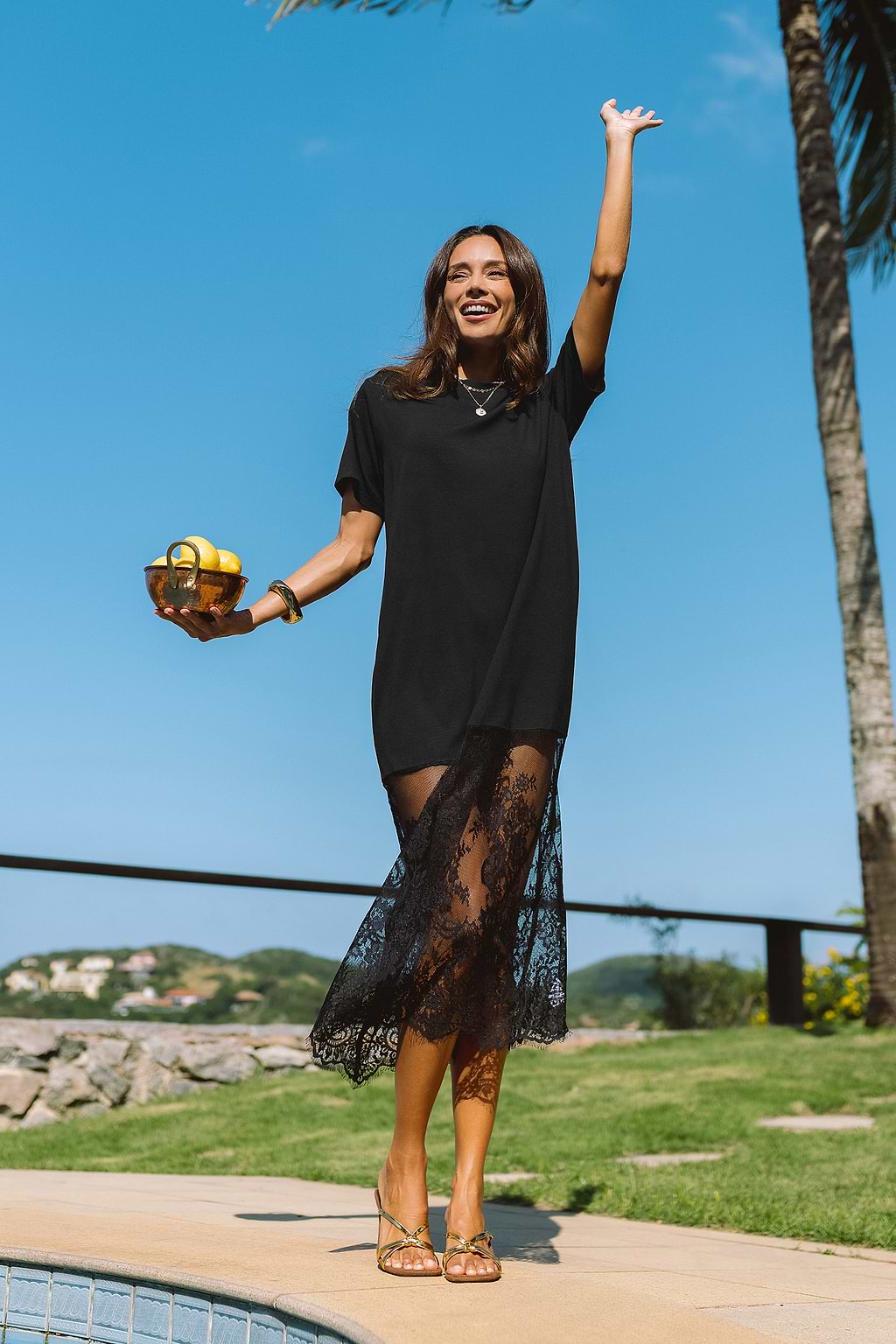 Off Duty Black Maxi Dress