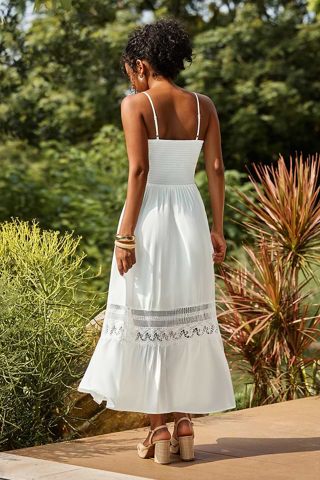 lace cup maxi dress Brown Animal Printed Woven Lace Cup Detail Maxi Dress