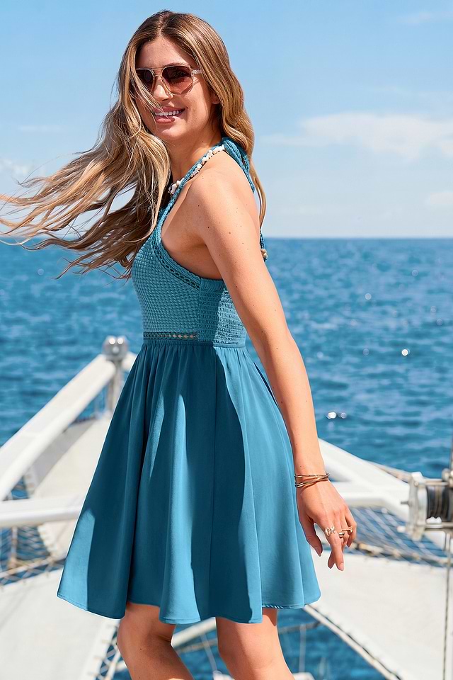 mini turquoise dress Cut-Out Bandeau Bodycon Mini Dress in Turquoise - 14