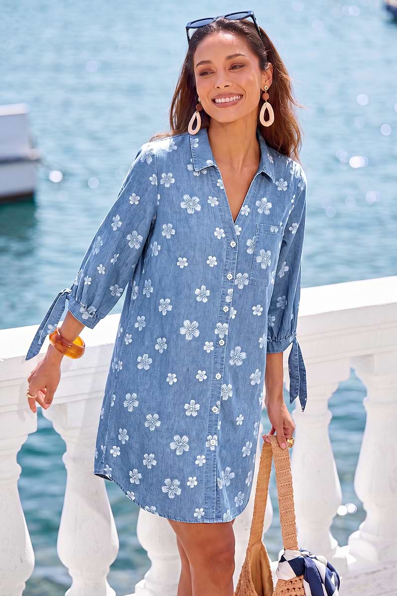 Vacation Icon Floral Mini Dress