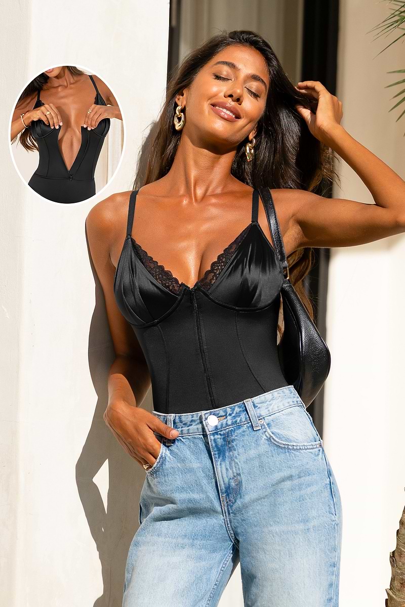 Defined Black Shapewear Bodysuit