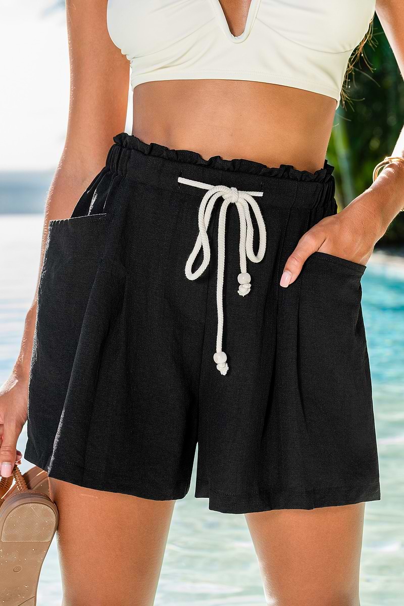 Pantalones cortos negros Happy Camper