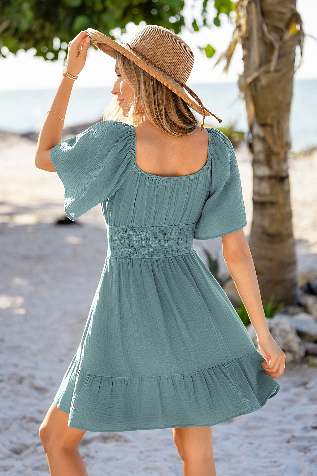 Can’t Stop Smiling Blue Mini Dress