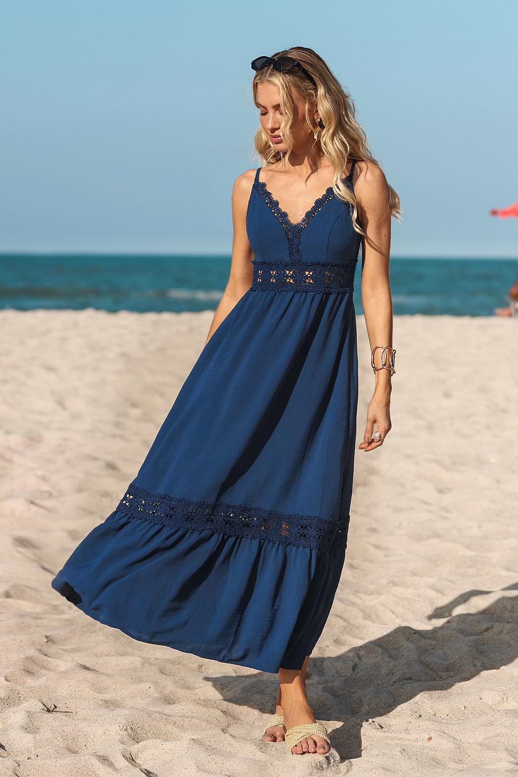 Compliments Blue Maxi Dress