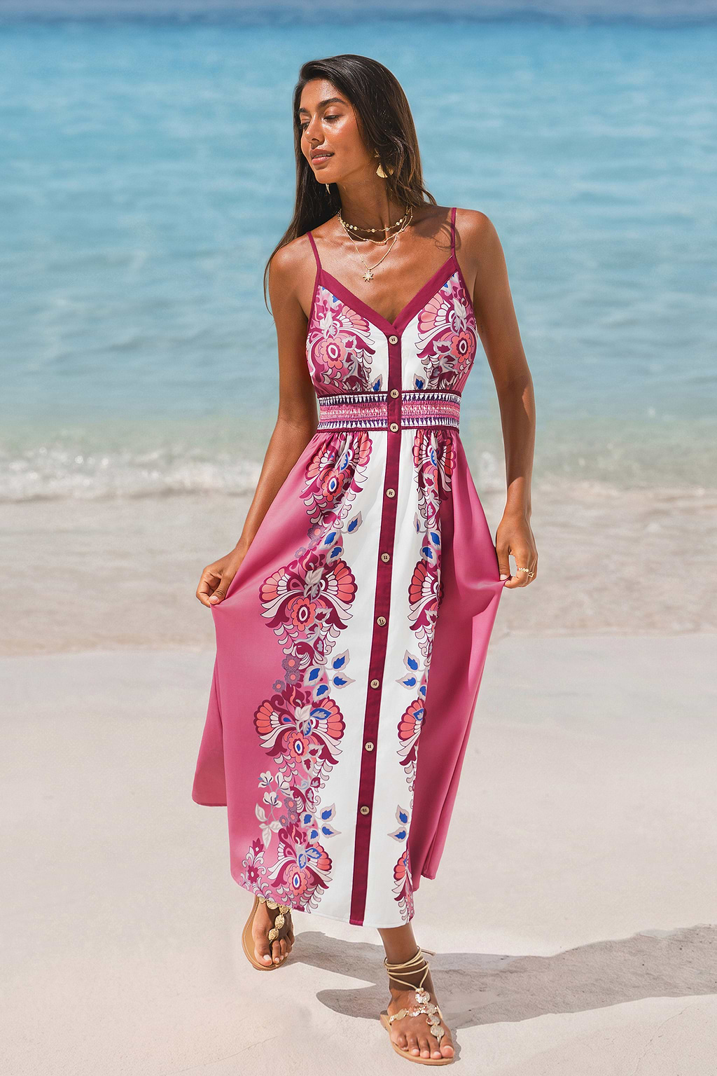 Petal Dream Floral Midi Dress
