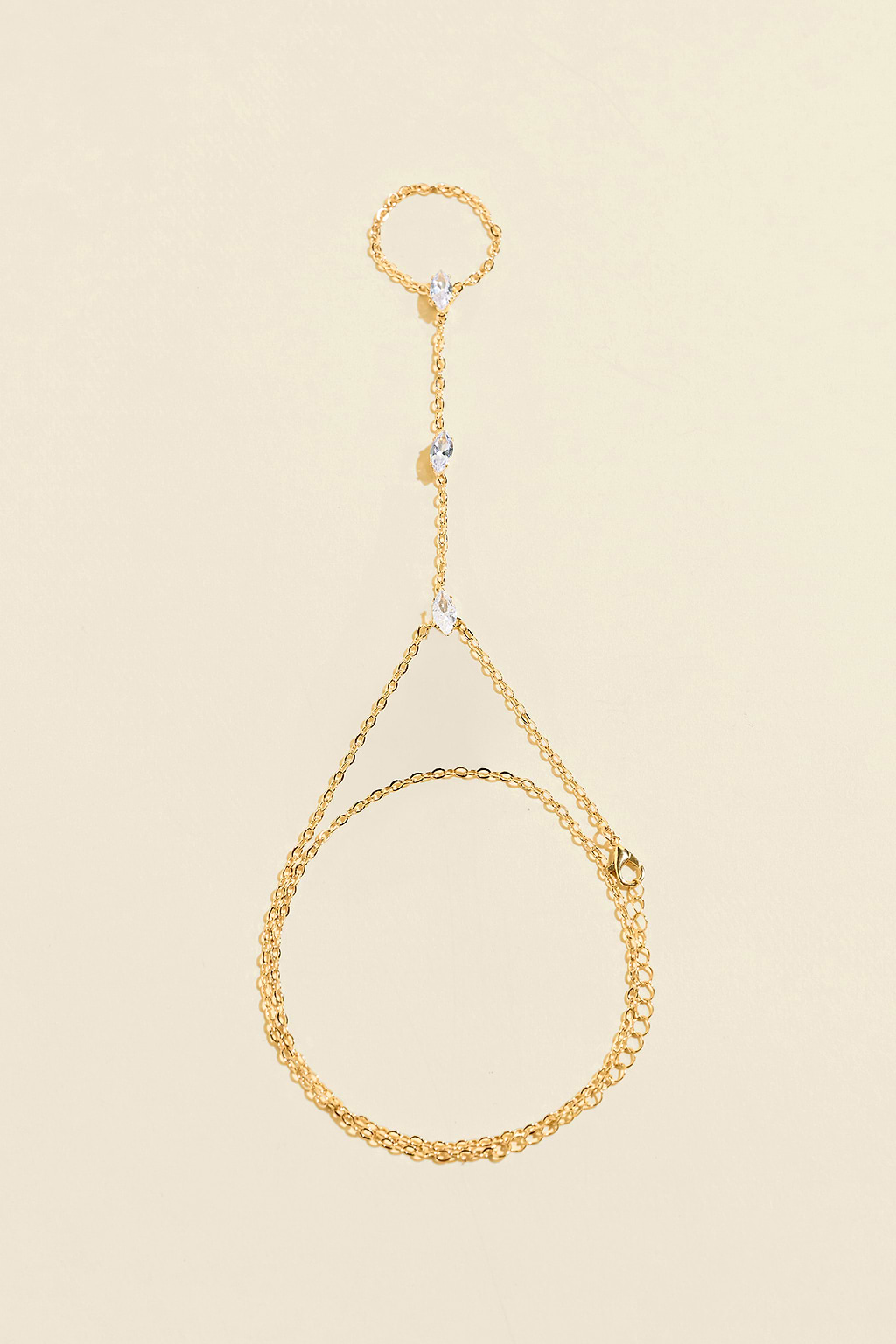 In the Crowd Gold-Tone Hand Chain