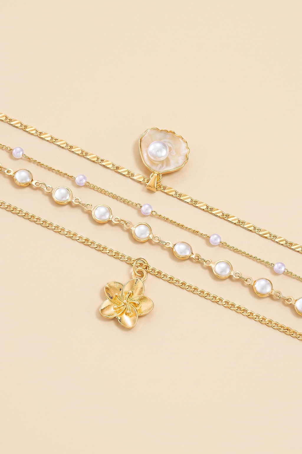 In Paradise Gold-Tone Necklace Set