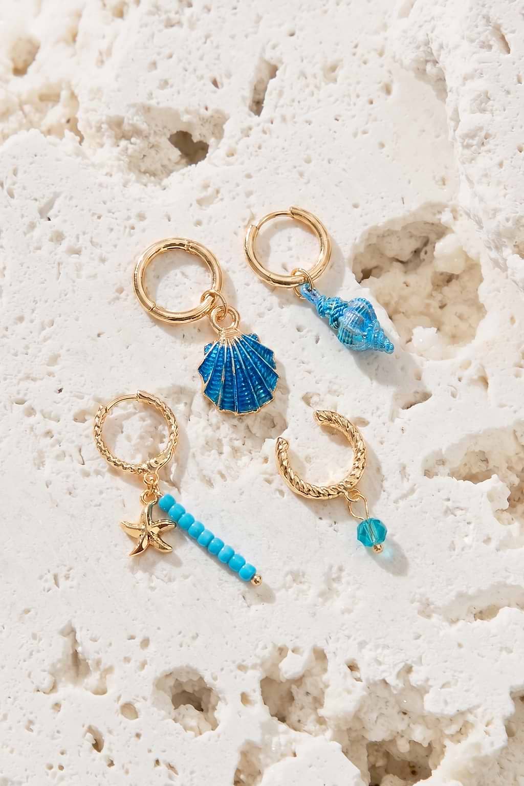 Treasure Trove Gold-Tone Earring Set