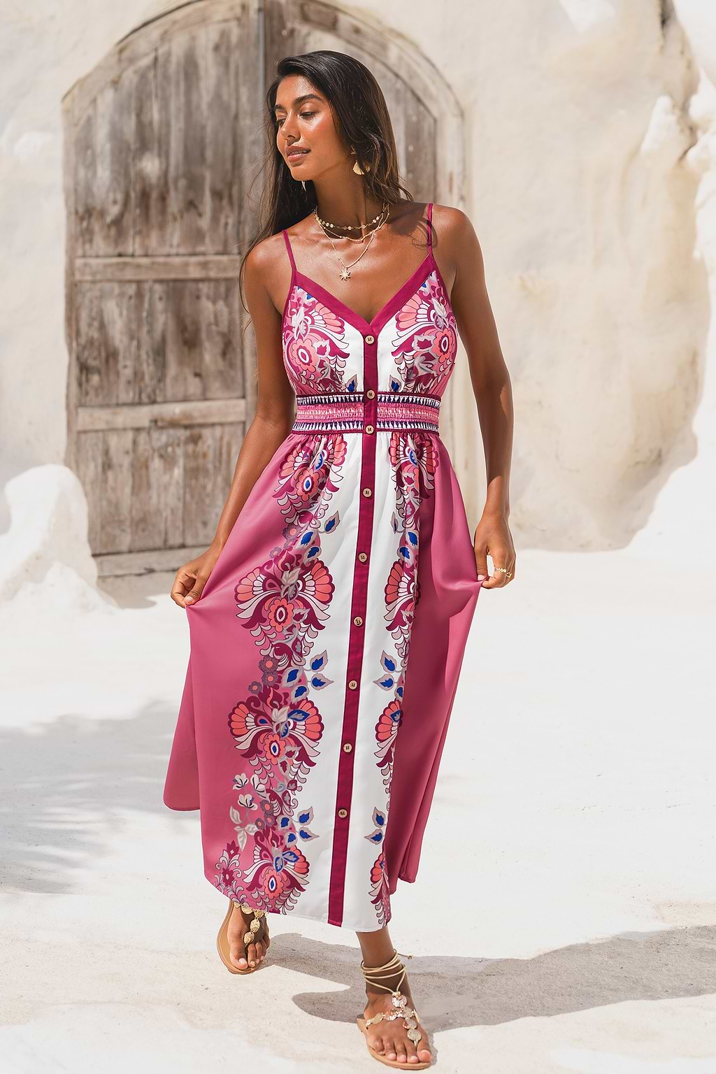 Petal Dream Floral Midi Dress
