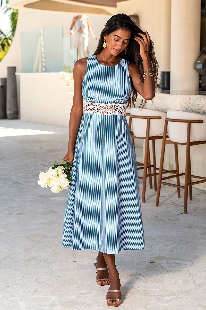Time Well Spent Striped Maxi Dress